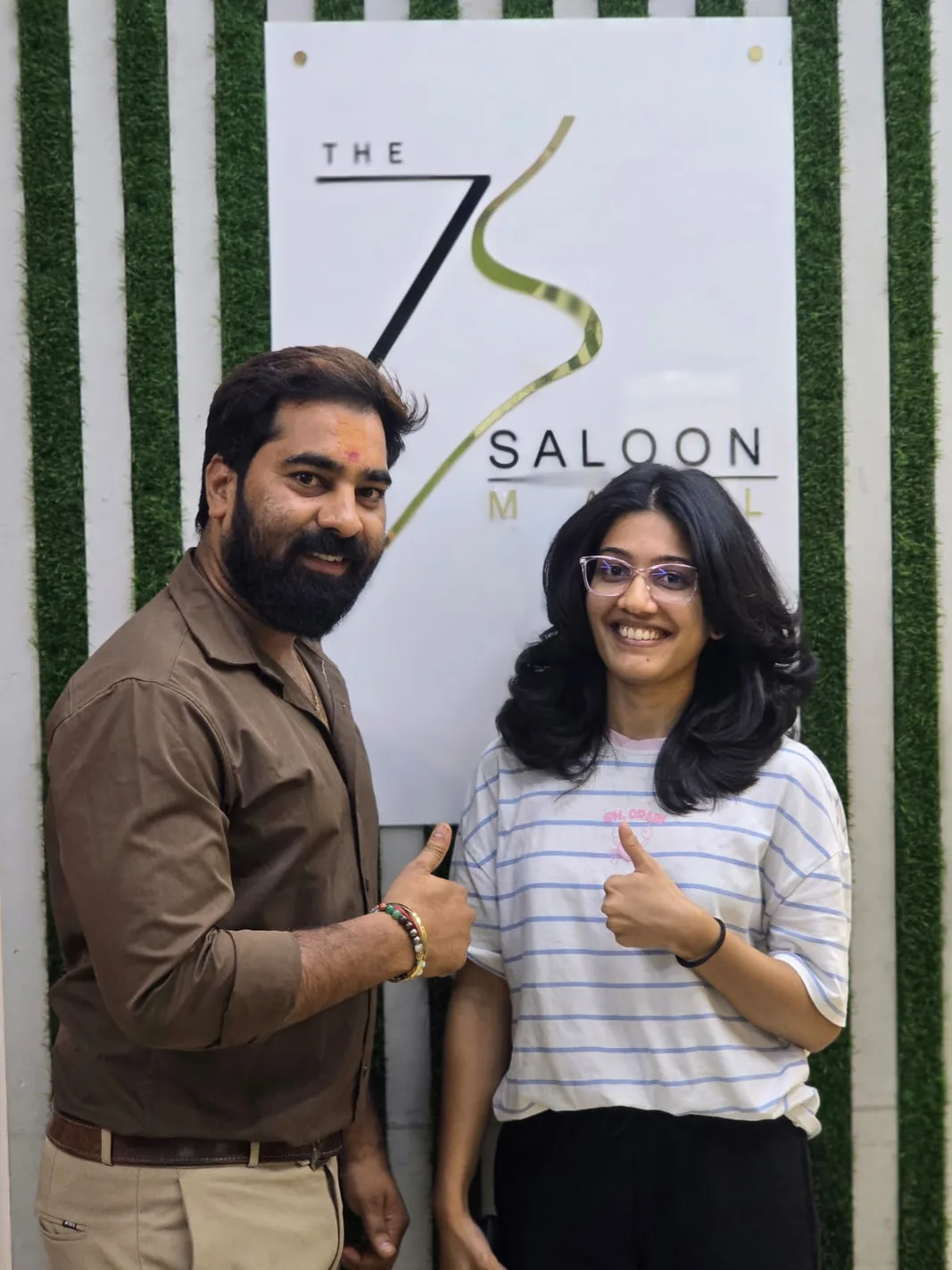 Vaibhav Bidave, Owner of The 7S Saloon Mall, at the salon
